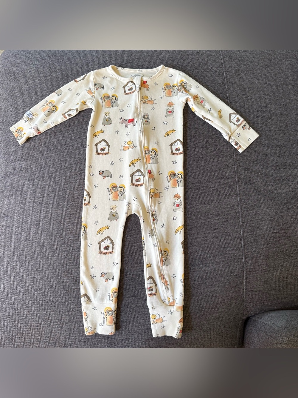 Holy Pals Christmas Nativity Pajama Sleeper Zippy Cotton Baby Boy Girl 18-24M